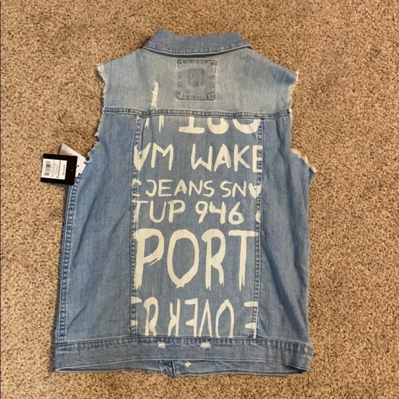 Art Class Distressed Denim Jean Jacket - Picture 2 of 7